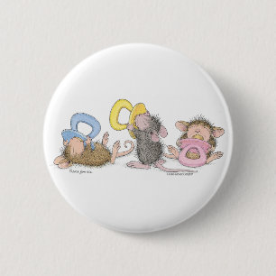 Badge Rond 5 Cm Maison-Souris Designs® - goupilles