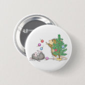 Badge Rond 5 Cm Maison-Souris Designs® - goupilles (Devant & derrière)