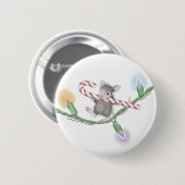 Badge Rond 5 Cm Maison-Souris Designs® - goupilles (Devant & derrière)