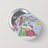 Badge Rond 5 Cm Maison-Souris Designs® - goupilles (Devant & derrière)