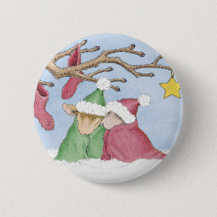 Badge Rond 5 Cm Maison-Souris Designs® - goupilles