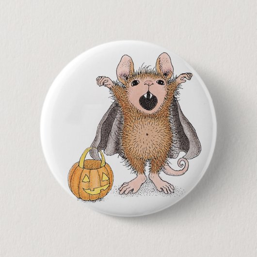 Badge Rond 5 Cm Maison-Souris Designs® - goupilles (Devant)