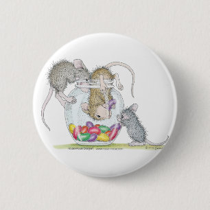 Badge Rond 5 Cm Maison-Souris Designs® - goupilles