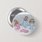 Badge Rond 5 Cm Maison-Souris Designs® - goupilles (Devant & derrière)