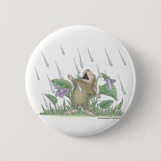 Badge Rond 5 Cm Maison-Souris Designs® - goupilles (Devant)
