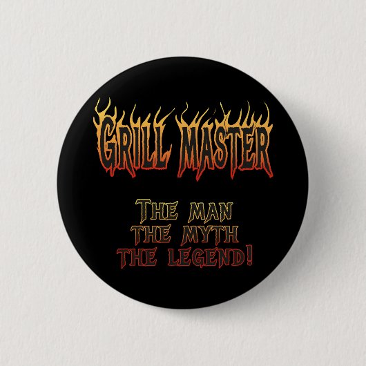 Badge Rond 5 Cm Maître de gril (Devant)