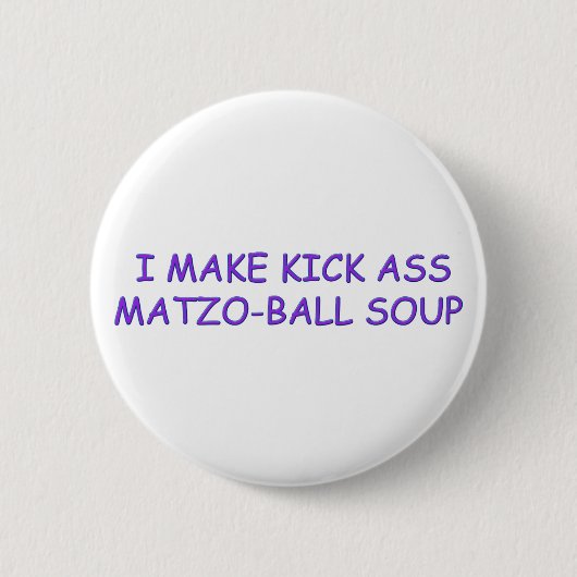 BADGE ROND 5 CM MAÎTRE DE MATZO-BALL (Devant)