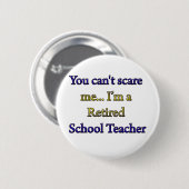 Badge Rond 5 Cm Maître d'école retraité (Devant & derrière)