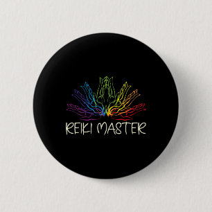 Badge Rond 5 Cm Maître Reiki Guérisseur de l'Énergie de la Vie Spi