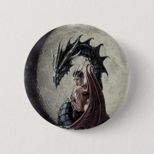 Badge Rond 5 Cm Maîtresse de dragon - bouton