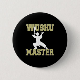 Badge Rond 5 Cm Maîtrise De Guerrier Élite En Wushu Wean Se Tradit