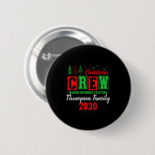Badge Rond 5 Cm Making Memories Together Ized Christmas Crew  (Devant & derrière)