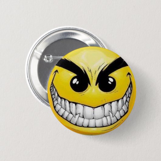 Badge Rond 5 Cm mal-smiley-visage (Devant & derrière)