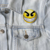 Badge Rond 5 Cm mal-smiley-visage (En situation)