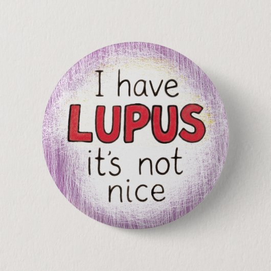 Badge Rond 5 Cm Maladie auto-immune du lupus (Devant)