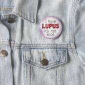 Badge Rond 5 Cm Maladie auto-immune du lupus (En situation)