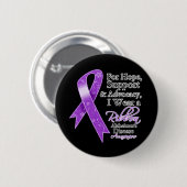 Badge Rond 5 Cm Maladie d'Alzheimer Appui à la sensibilisation à l (Devant & derrière)