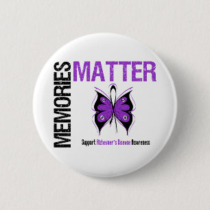 Badge Rond 5 Cm Maladie d'Alzheimer des sujets v2 de souvenirs