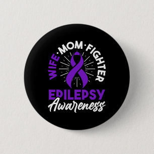 Badge Rond 5 Cm Maladie de sensibilisation à l'épilepsie Fun Epile