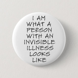 Badge Rond 5 Cm Maladie invisible