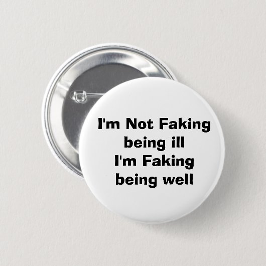 Badge Rond 5 Cm Maladie invisible condition cachée (Devant & derrière)