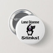 Badge Rond 5 Cm Maladie pulmonaire pue conception de sensibilisati (Devant & derrière)