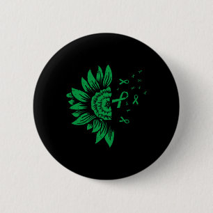 Badge Rond 5 Cm Maladie rénale du tournesol Santé mentale Scoliose