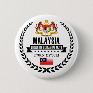 Badge Rond 5 Cm Malaisie