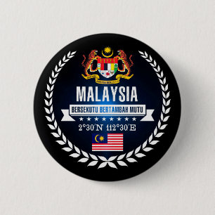 Badge Rond 5 Cm Malaisie