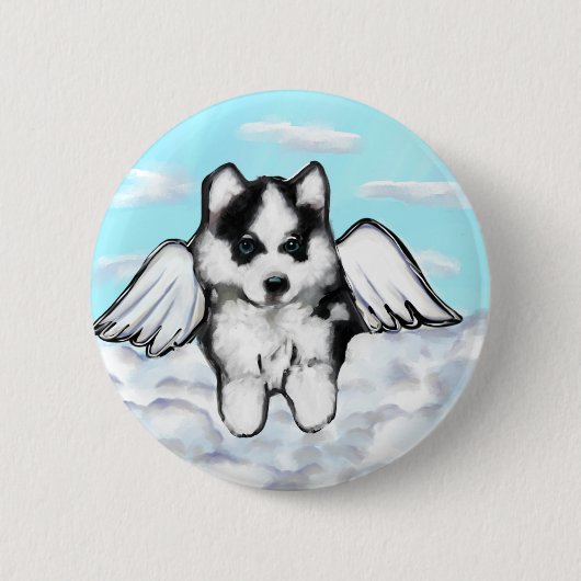 Badge Rond 5 Cm Malamute d'Alaska (Devant)