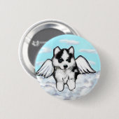 Badge Rond 5 Cm Malamute d'Alaska (Devant & derrière)