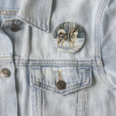 Badge Rond 5 Cm Malamute d'Alaska (En situation)