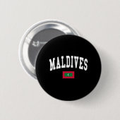 BADGE ROND 5 CM MALDIVES (Devant & derrière)