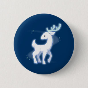 Badge Rond 5 Cm Mâle blanc