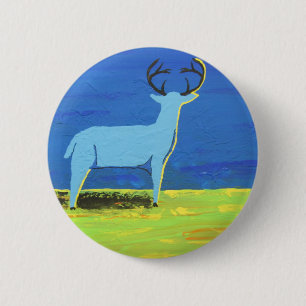 Badge Rond 5 Cm Mâle bleu