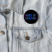Badge Rond 5 Cm Malentendante, Perte auditive, Sourde (En situation)