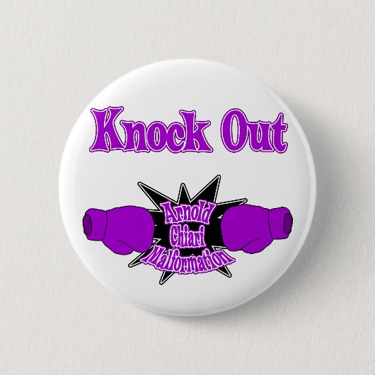 Badge Rond 5 Cm Malformation d'Arnold Chiari (Devant)