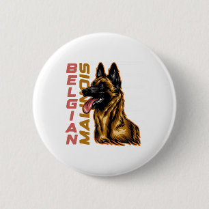 Badge Rond 5 Cm Malinois belge