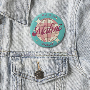 Badge Rond 5 Cm Malmö Suède Sverige décoration accessoire
