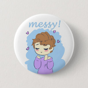 Badge Rond 5 Cm Malpropre ! Boutons