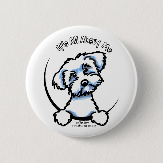 Badge Rond 5 Cm Maltais C'Est Tout Pour Moi (Devant)