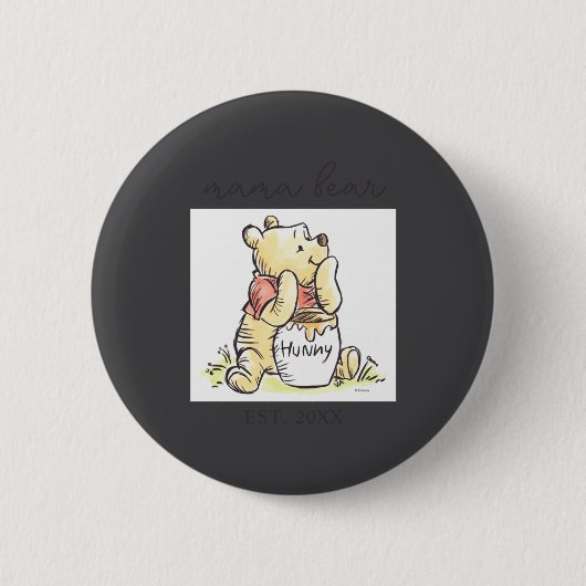 Badge Rond 5 Cm Mama Bear New Mom  (Devant)