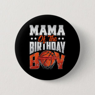 Badge Rond 5 Cm Mama Bysketbyll Birthday Boy Family Byller B-day P