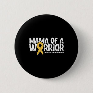 Badge Rond 5 Cm Mama D'Un Guerrier Sensibilisation Au Cancer Chez