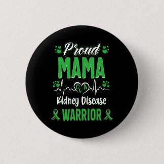 Badge Rond 5 Cm Mama Maladie du rein Guerrier de sensibilisation R
