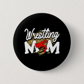 Badge Rond 5 Cm Mama Martial Art Leopard