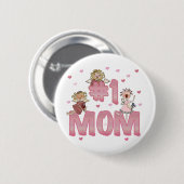 Badge Rond 5 Cm Maman #1 (Devant & derrière)