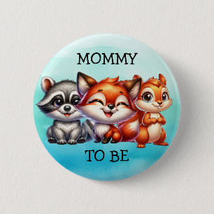Badge Rond 5 Cm Maman à être   Baby shower des créations forestièr