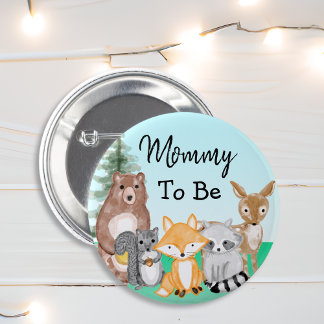Badge Rond 5 Cm Maman à être | Baby shower des créations forestièr