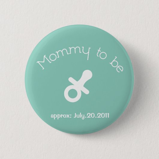 Badge Rond 5 Cm Maman à être bouton (Devant)